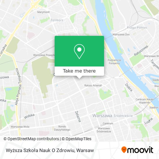 Wyższa Szkoła Nauk O Zdrowiu map