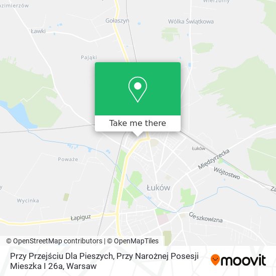 Przy Przejściu Dla Pieszych, Przy Narożnej Posesji Mieszka I 26a map