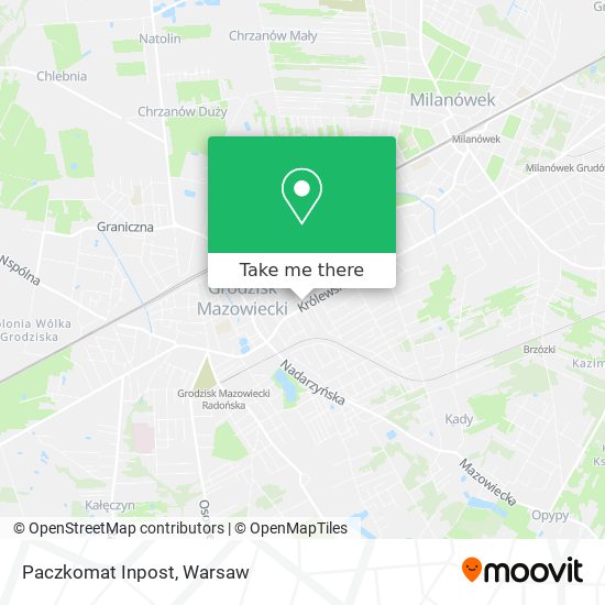 Paczkomat Inpost map