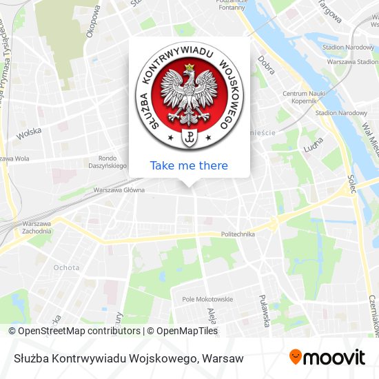 Służba Kontrwywiadu Wojskowego map