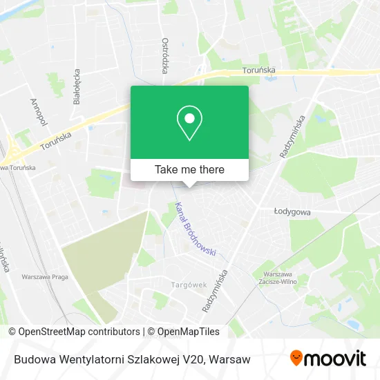 Budowa Wentylatorni Szlakowej V20 map