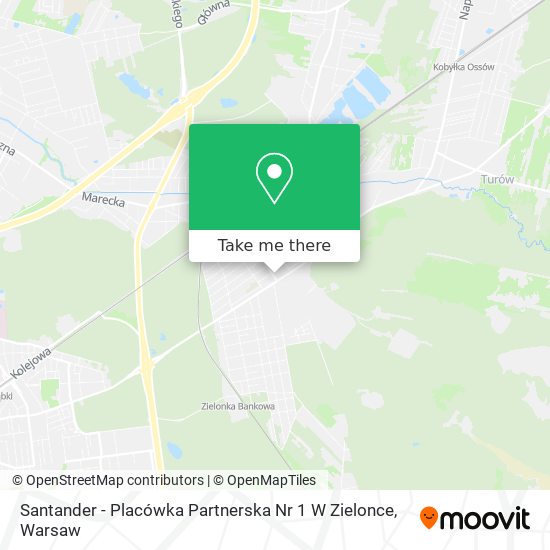 Santander - Placówka Partnerska Nr 1 W Zielonce map