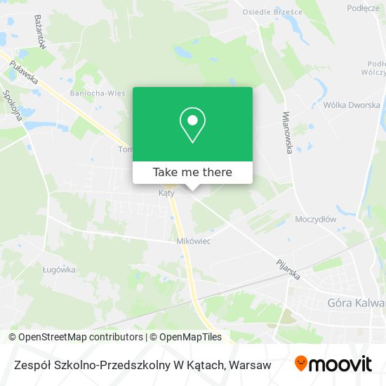 Zespół Szkolno-Przedszkolny W Kątach map