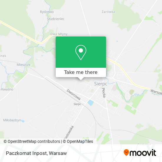 Paczkomat Inpost map