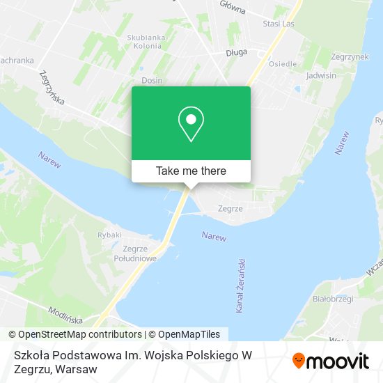 Szkoła Podstawowa Im. Wojska Polskiego W Zegrzu map