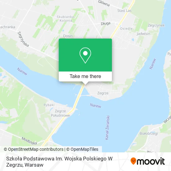 Карта Szkoła Podstawowa Im. Wojska Polskiego W Zegrzu