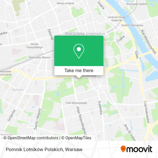 Pomnik Lotników Polskich map