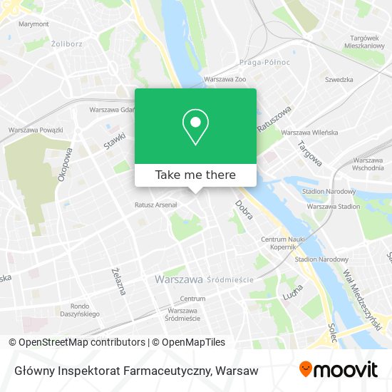 Główny Inspektorat Farmaceutyczny map