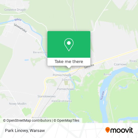 Park Linowy map