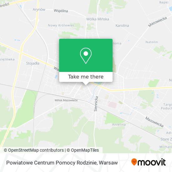 Powiatowe Centrum Pomocy Rodzinie map