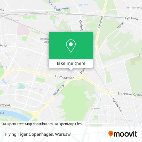 Flying Tiger Copenhagen map