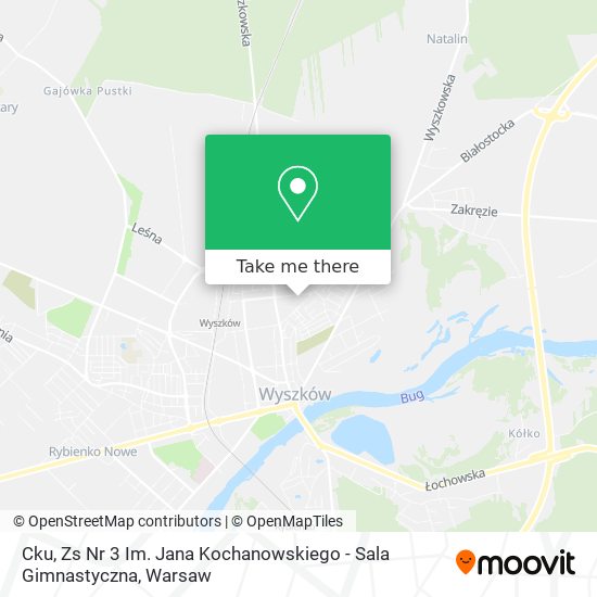 Cku, Zs Nr 3 Im. Jana Kochanowskiego - Sala Gimnastyczna map