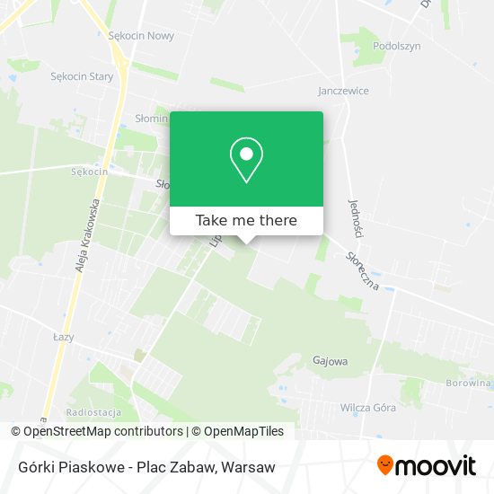 Górki Piaskowe - Plac Zabaw map