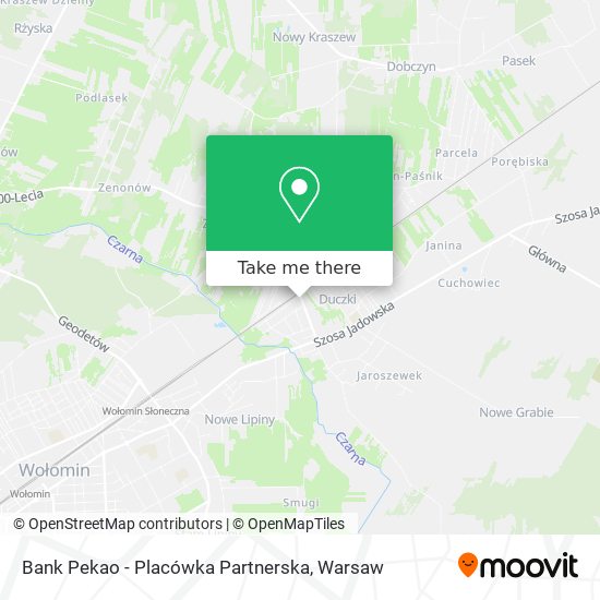 Bank Pekao - Placówka Partnerska map