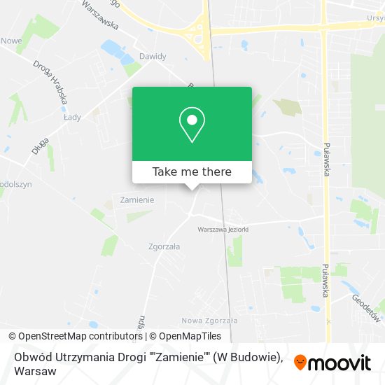 Obwód Utrzymania Drogi ""Zamienie"" (W Budowie) map