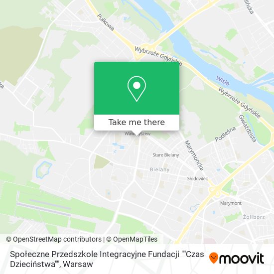 Społeczne Przedszkole Integracyjne Fundacji ""Czas Dzieciństwa"" map