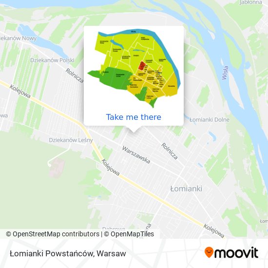 Łomianki Powstańców map