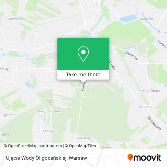 Ujęcie Wody Oligoceńskiej map