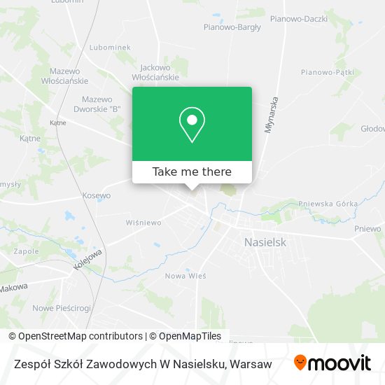 Zespół Szkół Zawodowych W Nasielsku map