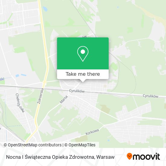 Nocna I Świąteczna Opieka Zdrowotna map