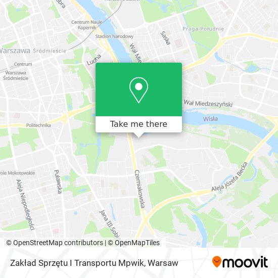 Zakład Sprzętu I Transportu Mpwik map