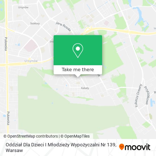 Oddział Dla Dzieci I Młodzieży Wypożyczalni Nr 139 map