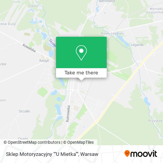 Sklep Motoryzacyjny ""U Mietka"" map