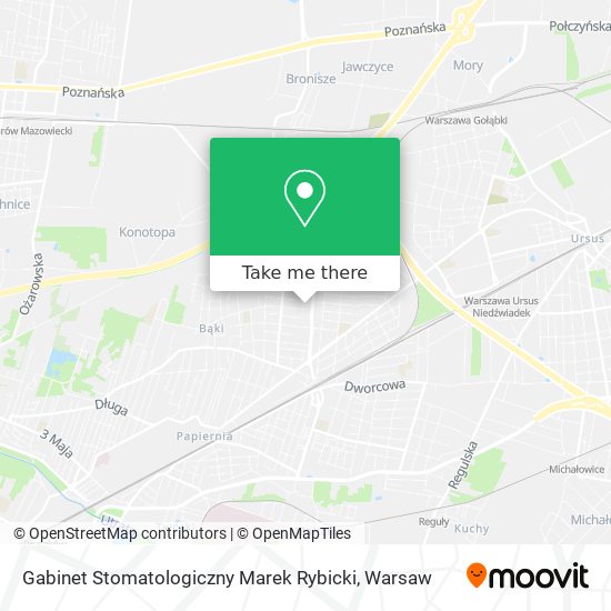 Gabinet Stomatologiczny Marek Rybicki map