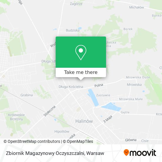 Zbiornik Magazynowy Oczyszczalni map