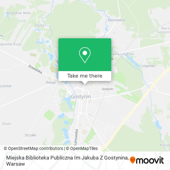 Miejska Biblioteka Publiczna Im Jakuba Z Gostynina map