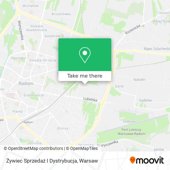 Żywiec Sprzedaż I Dystrybucja map