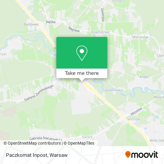 Paczkomat Inpost map