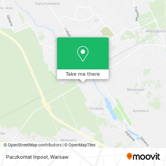 Paczkomat Inpost map