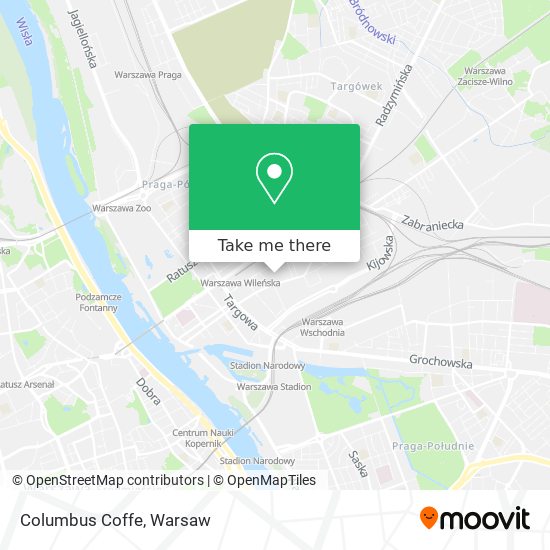 Columbus Coffe map