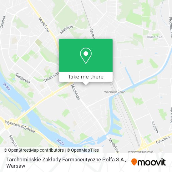 Tarchomińskie Zakłady Farmaceutyczne Polfa S.A. map