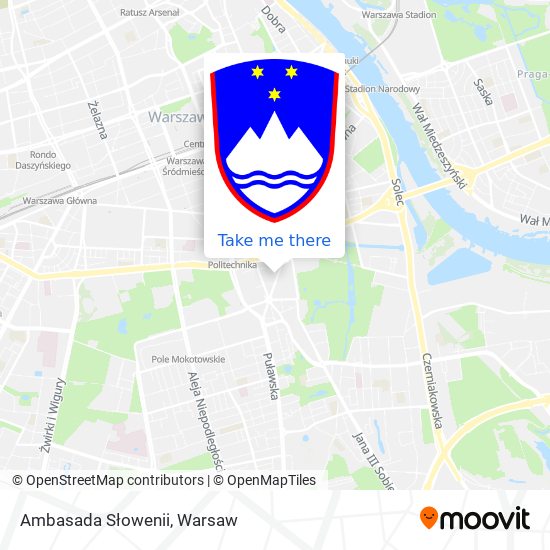 Ambasada Słowenii map