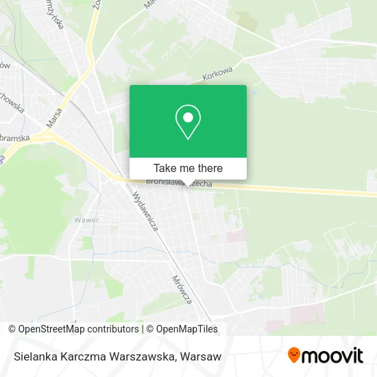 Sielanka Karczma Warszawska map