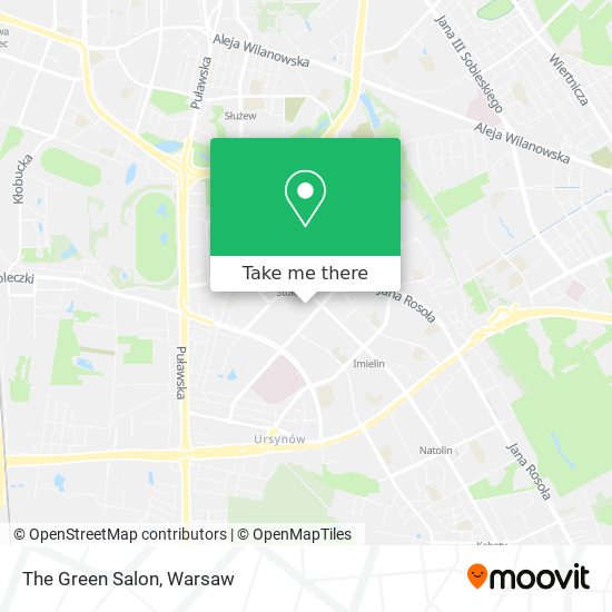 The Green Salon map