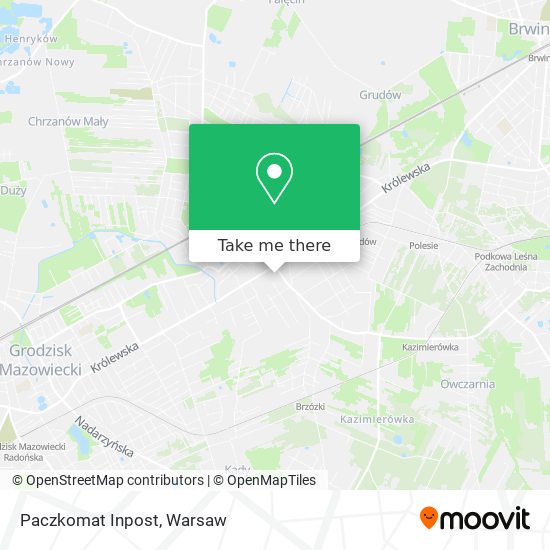 Paczkomat Inpost map