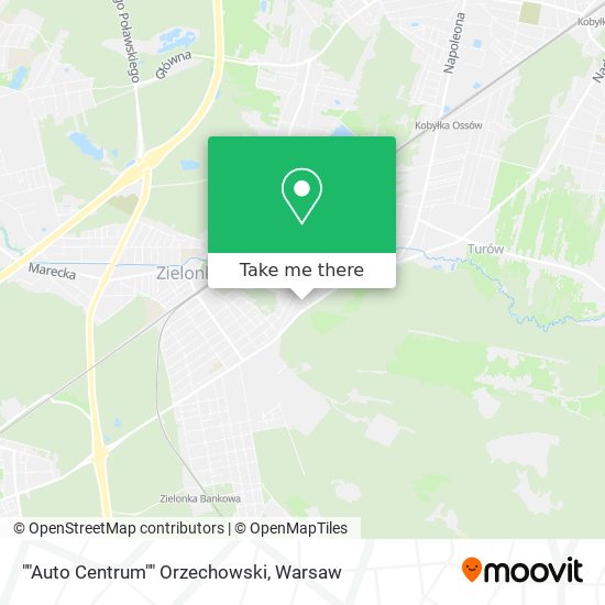 ""Auto Centrum"" Orzechowski map