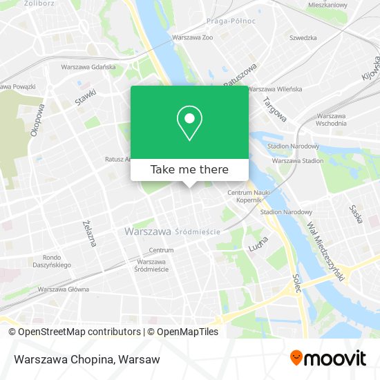 Warszawa Chopina map