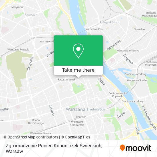 Карта Zgromadzenie Panien Kanoniczek Świeckich