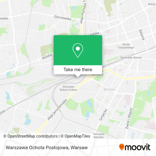 Warszawa Ochota Postojowa map