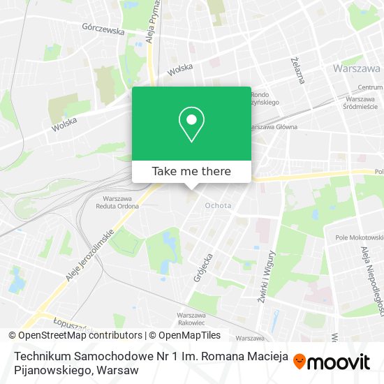 Technikum Samochodowe Nr 1 Im. Romana Macieja Pijanowskiego map