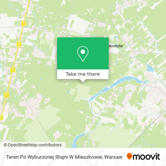 Teren Po Wyburzonej Stajni W Mieszkowie map