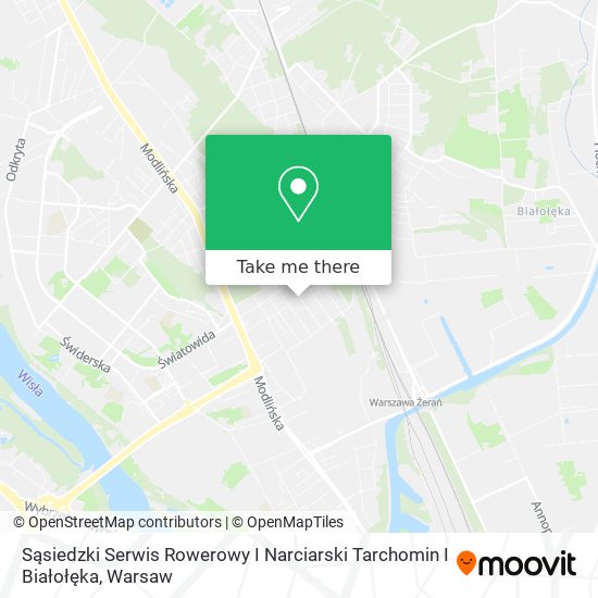 Sąsiedzki Serwis Rowerowy I Narciarski Tarchomin I Białołęka map