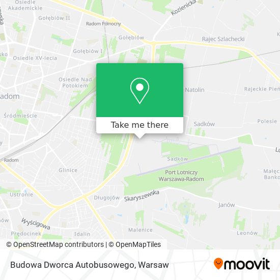 Budowa Dworca Autobusowego map