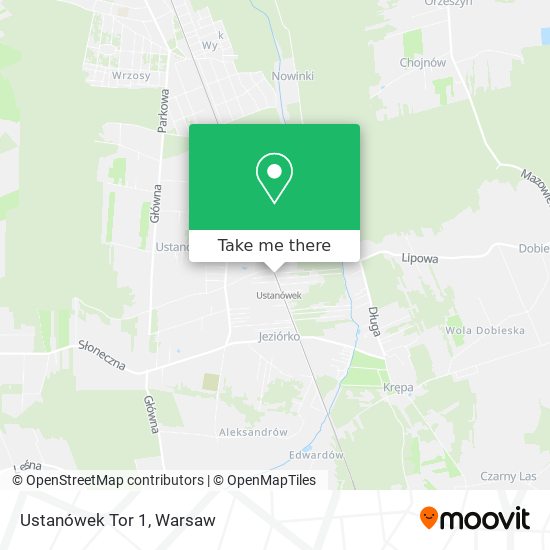 Ustanówek Tor 1 map