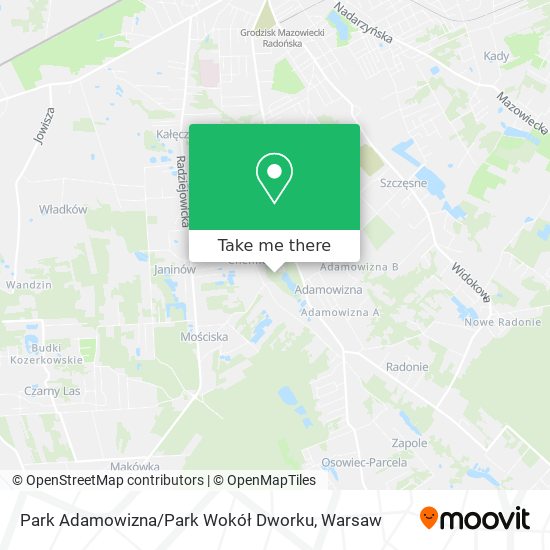 Park Adamowizna / Park Wokół Dworku map