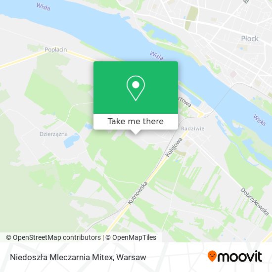 Карта Niedoszła Mleczarnia Mitex